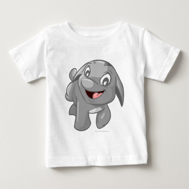 Poogle Silver Baby T-shirt (Vorderseite)