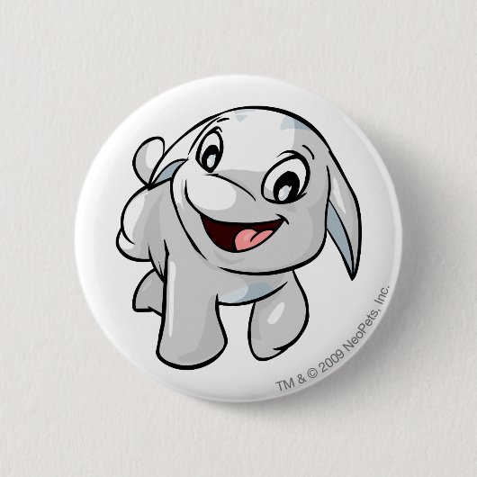 Poogle Weiß Button (Vorderseite)