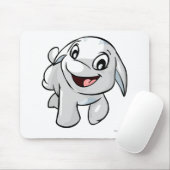 Poogle Weiß Mousepad (Mit Mouse)