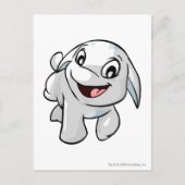 Poogle White Postkarte (Vorderseite)