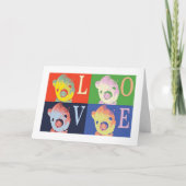 Pooh Bear Weihnachtskarte Karte (Vorderseite)