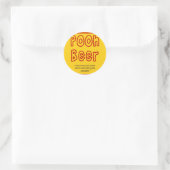 Pooh Beer Runder Aufkleber (Tasche)
