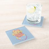 Pooh Glasuntersetzer (Schrägansicht)