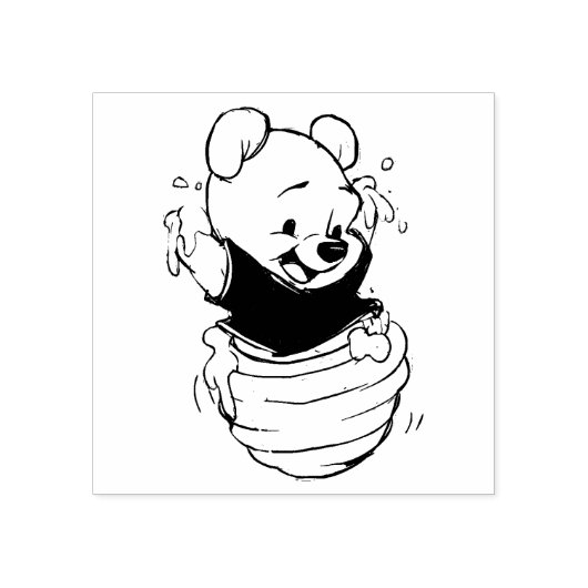 Pooh Gummistempel (Prägung)