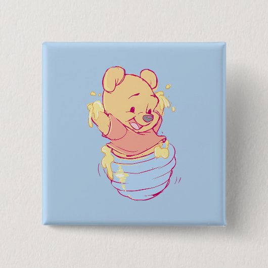 Pooh-Knopf Button (Vorderseite)
