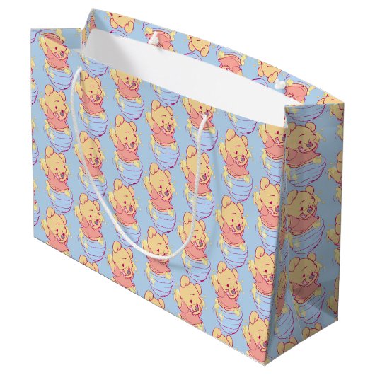 Pooh Large Gift Bag Große Geschenktüte (Rückseite Schrägansicht)