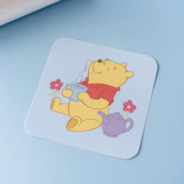 Pooh Quadratischer Aufkleber
