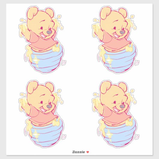 Pooh Sticker (Blatt)