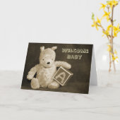 Pooh Welcomes Baby Karte (Gelbe Blume)