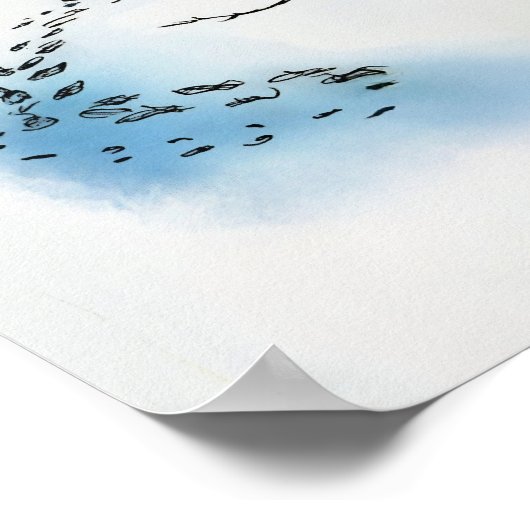 Pooh Zitat: "Auch wenn wir auseinander sind Poster (Ecke)