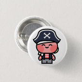 Pookah Piratenknopf Button (Vorne & Hinten)