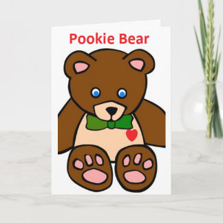Pookie Bear Card Urlaubskarte Feiertagskarte