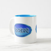 "POOKIE" ZWEIFARBIGE TASSE (Vorderseite Links)