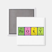 Pooky Periodenmagnet Magnet (Vorderseite/Rückseite)