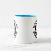 Pool 8 Ball & Mitteltext HELLBLAU 325ml Custom Zweifarbige Tasse (Mittel)