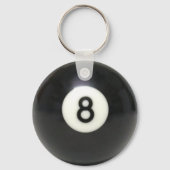 Pool 8 Ball Schlüsselanhänger Personalisieren Sie  (Rückseite)