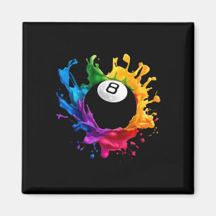 Pool 8 Billard Design Geber für Männer und Frauen Magnet