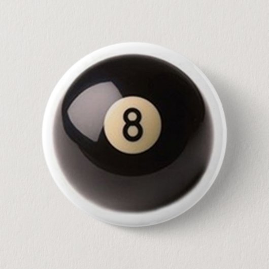 Pool acht mit 8 Bällen Button (Vorderseite)