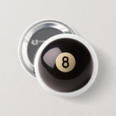 Pool acht mit 8 Bällen Button (Vorne & Hinten)