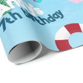 Pool Active Birthday Party Geschenkpapier (Rolleneckpunkt)