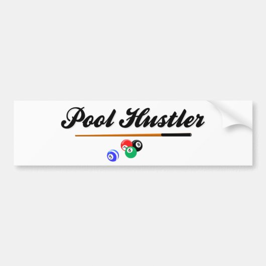 Pool-Arbeitstier Autoaufkleber (Vorne)