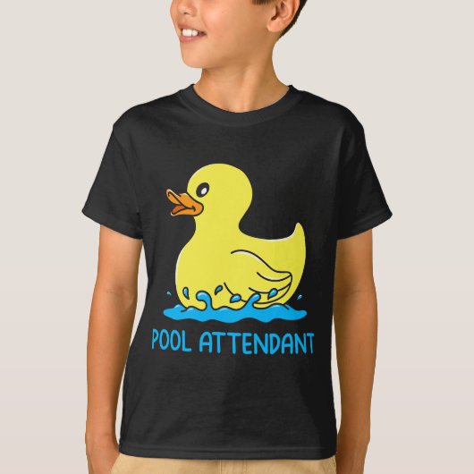 Pool Attendant - Rettungsschwimmer Gummiente u.ä. T-Shirt (Vorderseite)