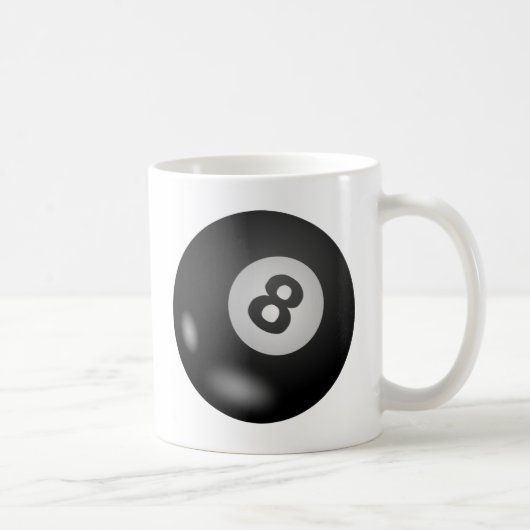 Pool - Ball acht Kaffeetasse (Rechts)