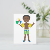 Pool Ball Boy Postkarte (Stehend Vorderseite)