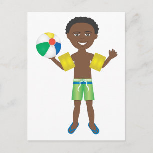 Pool Ball Boy Postkarte