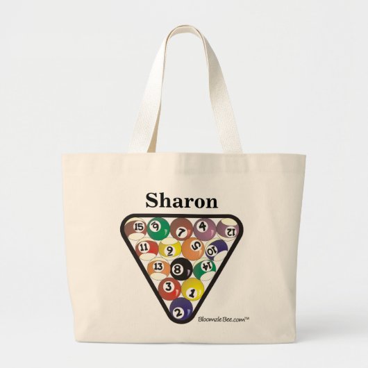 Pool-Ball-Gestell Jumbo Stoffbeutel (Vorne)