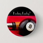 Pool Ball und Cue Button (Vorderseite)