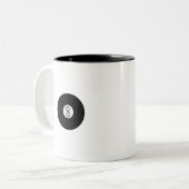 Pool Ball Zweifarbige Tasse (Vorderseite Links)