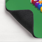 Pool-Bälle auf Tabelle: Modell 3D: Mousepad (Ecke)