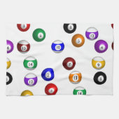 Pool-Bälle Handtuch (Horizontal)