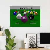 Pool Balls (Druck) Poster (Heimbüro)
