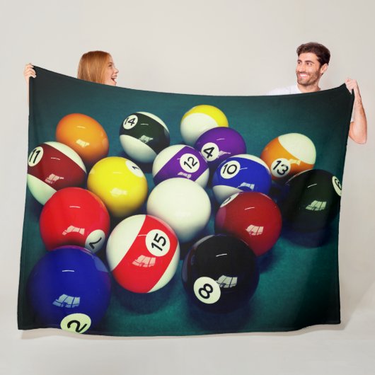 Pool Balls Fleecedecke (Beispiel)