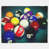 Pool Balls Fleecedecke (Vorderseite (Horizontal))