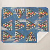 Pool Balls im Sky Sherpa Blanket Sherpadecke (Vorderseite (Horizontal))