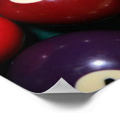Pool Balls Poster (Ecke)