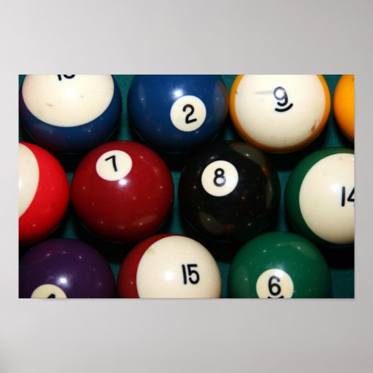 Pool Balls Poster (Vorne)