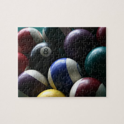 Pool Balls Puzzle Einzigartiges Geschenk Idee Bill (Horizontal)