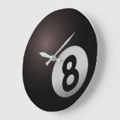 Pool Billard 8 Ball Große Wanduhr (Winkel)