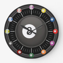 Pool (Billard) 8-er Uhr