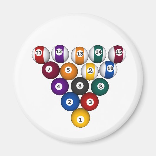 Pool: Billard Balls: Billard: Magnet (Vorne)