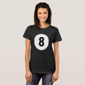 Pool-Billard-Kugel 8 Billard-Farbanpassung Hallowe T-Shirt (Vorne ganz)