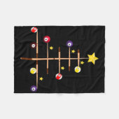Pool Billard Ll Cue Sport Weihnachtsbaum Fleecedecke (Vorderseite (Horizontal))