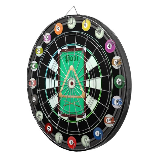 Pool/Billard Multi-Target 20 Count Dartboard Dartscheibe (Vorderseite rechts)