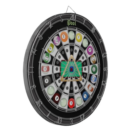 Pool/Billard Multi-Target 2.0 Dartboard Dartscheibe (Vorderseite Links)