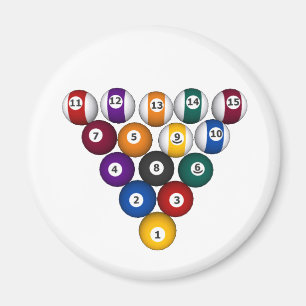 Pool: Billardkugeln: Billard: Magnet