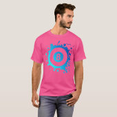 Pool Billardspieler Eight Ball Simple Pool T-Shirt (Vorne ganz)